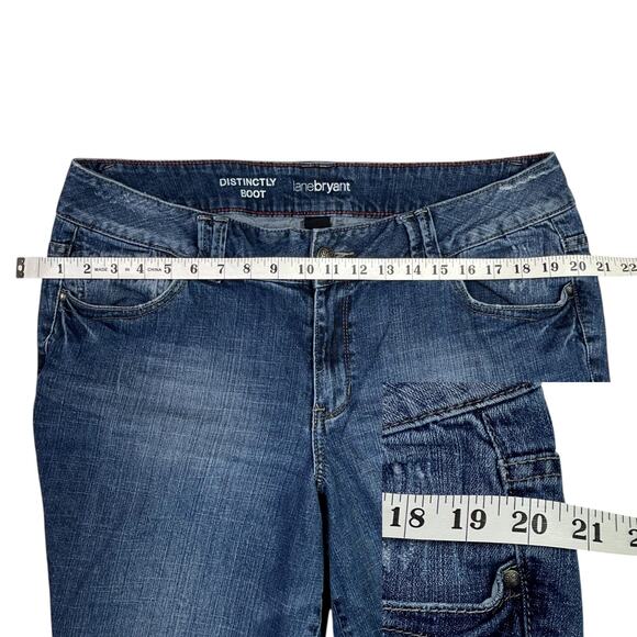 Lane Bryant Distinctly Boot Cut-Right Fit Technology-Red Triangle - 18 Average 1 - Picture 12 of 15